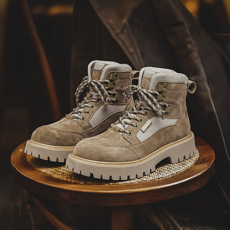 Herren-Stiefeletten 1732, Retro-Stil, mit Plateau