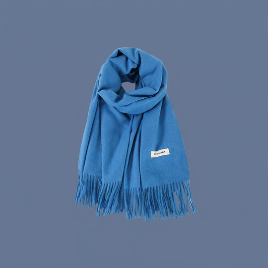 Modischer Schal in Klein-Blau, verschiedene Ausführungen