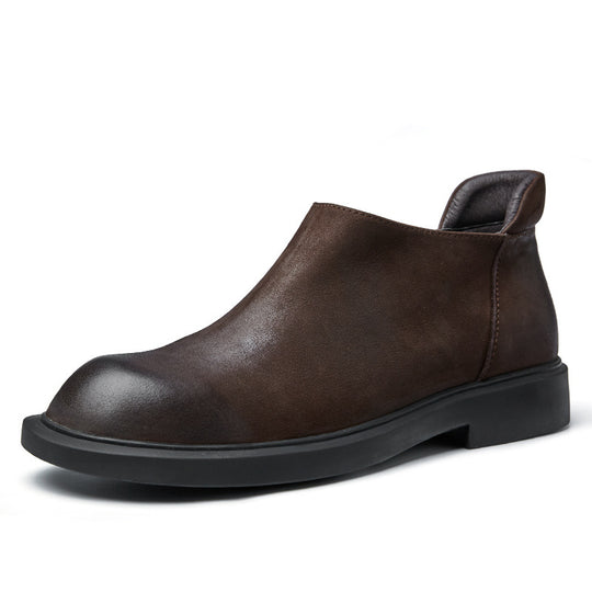 Herren-Chelsea-Stiefel aus Rindsleder, weiche Sohle