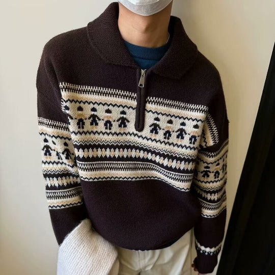 Vintage Streifenpullover für Paare