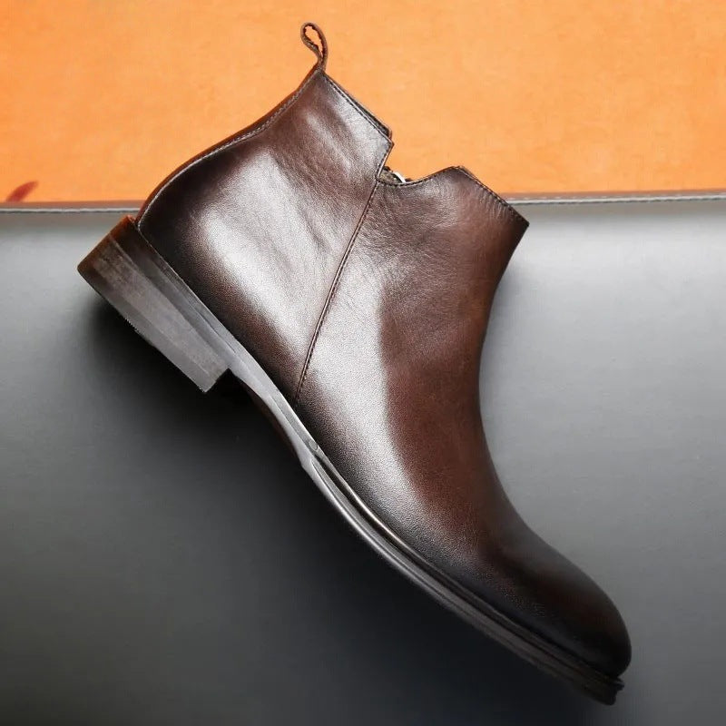 Modische Herren-Chelsea-Boots mit seitlichem Reißverschluss
