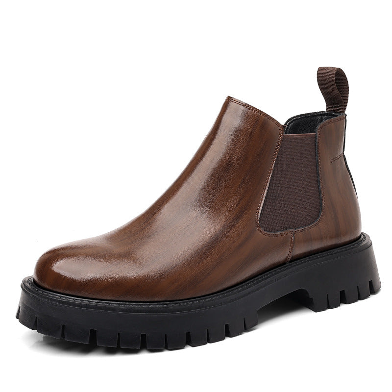 Herren Chelsea-Stiefel, knöchelhoch, rutschfest, Kunstleder
