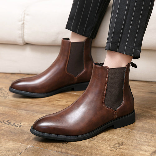 Modische Herren-Chelsea-Stiefel, spitz zulaufend