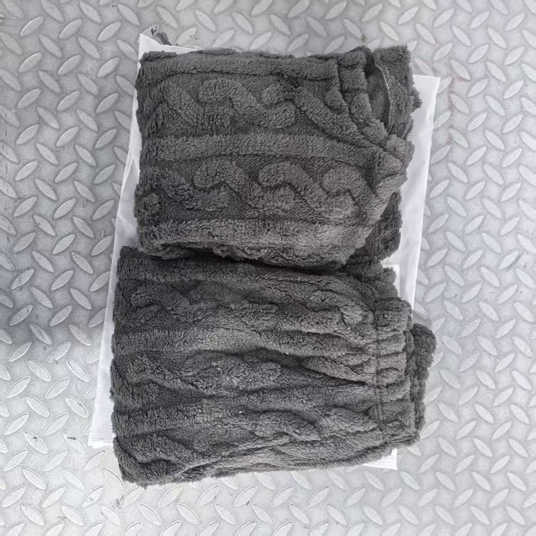 Damen-Pyjama-Set aus dickem Korallenfleece, große Größen