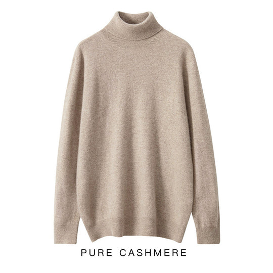 Herren Strickpullover aus 100% Wolle, locker geschnitten