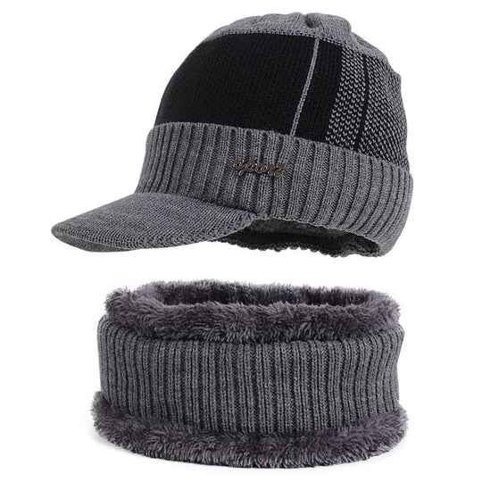Strickmütze und Schal Set für Herren