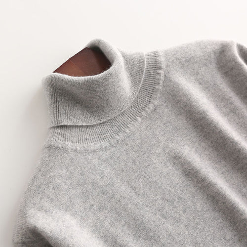 Herren Wollpullover mit Rollkragen