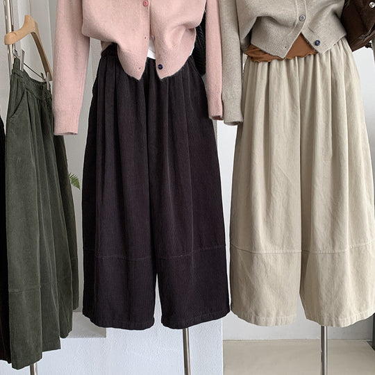 Vintage Kord-Ballonhose mit hohem Bund