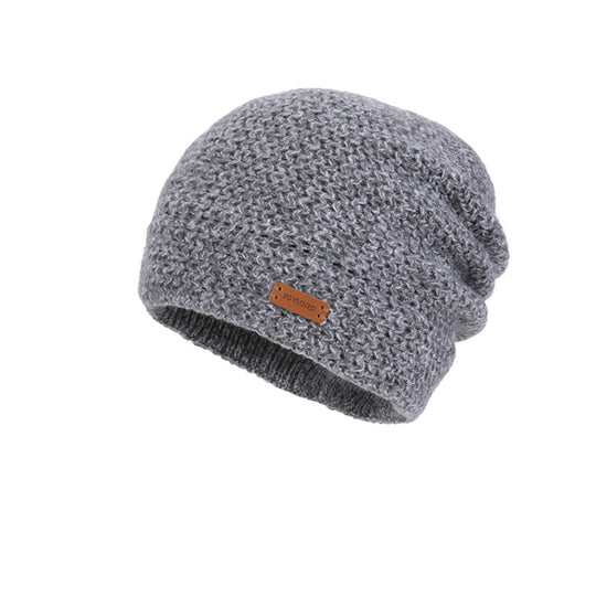 Damen Strickmütze und Schal Set, gefüttert, Winter
