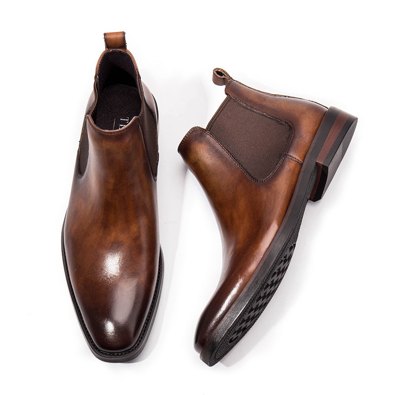 Herren-Chelsea-Stiefel aus Rindsleder