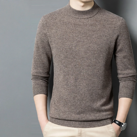 Herren-Wollpullover, Rundhals, dick, große Größen