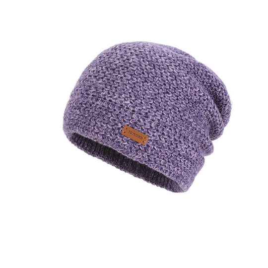 Damen Strickmütze und Schal Set, gefüttert, Winter