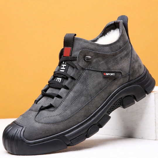 Herren-Winterstiefel, gefüttert, mit dicker Sohle