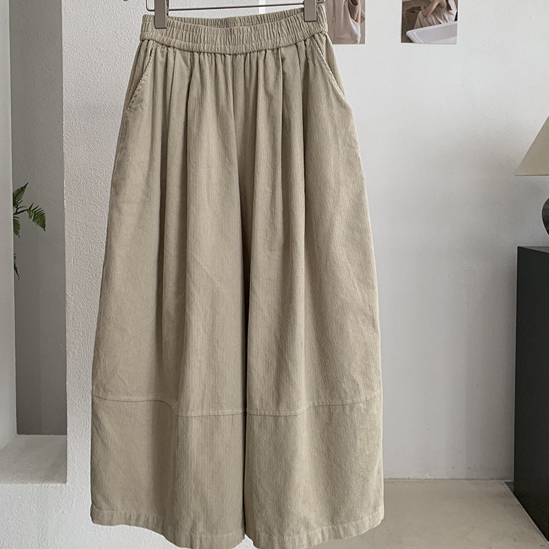 Vintage Kord-Ballonhose mit hohem Bund