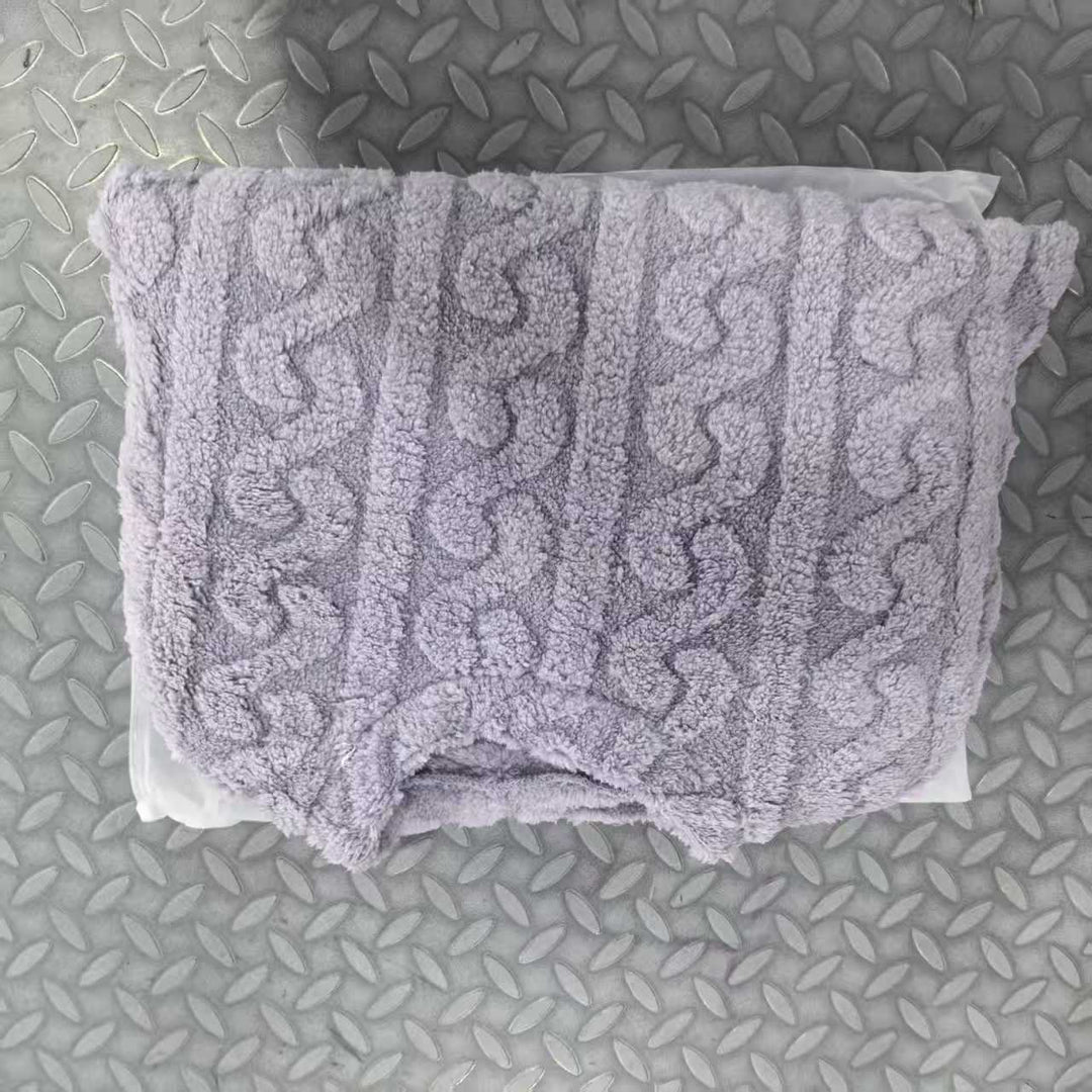 Damen-Pyjama-Set aus dickem Korallenfleece, große Größen