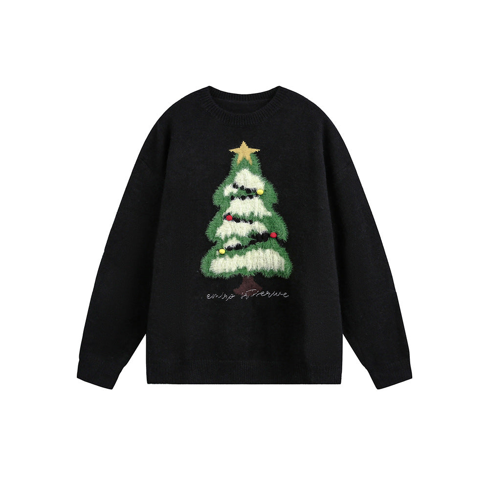 Weihnachtspullover mit Rundhalsausschnitt, Unisex