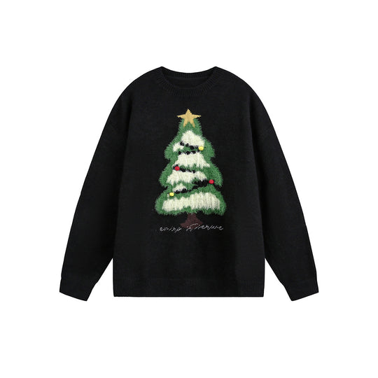 Weihnachtspullover mit Rundhalsausschnitt, Unisex