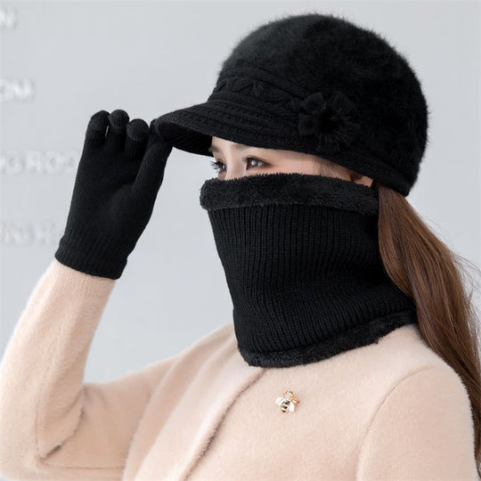 Damen-Strickmütze, warm und modisch