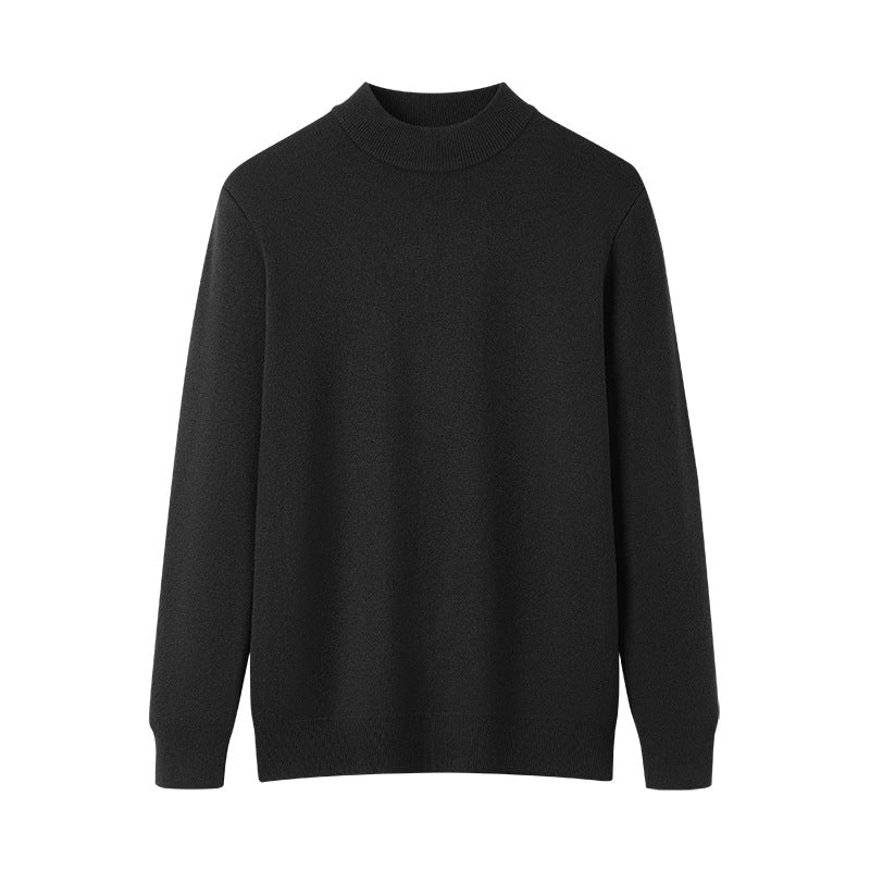 Herren Rollkragenpullover aus Wolle, gefüttert