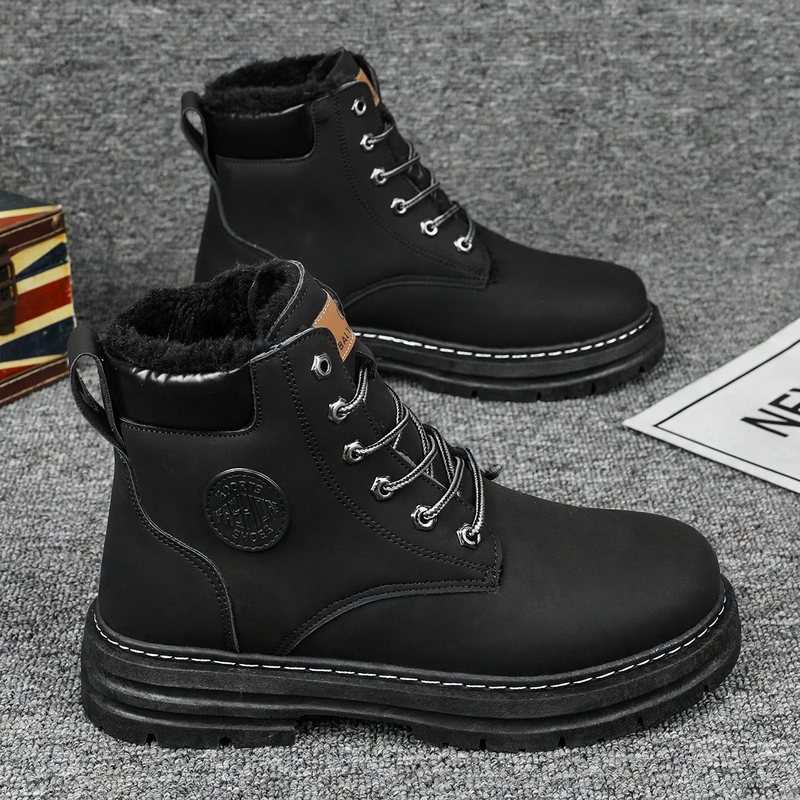 Herren-Stiefel, gefüttert, knöchelhoch, Winter