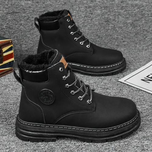 Herren-Stiefel, gefüttert, knöchelhoch, Winter