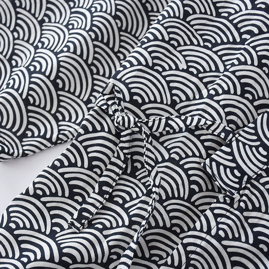 Herren-Hausanzug im Kimono-Stil aus Baumwollgaze