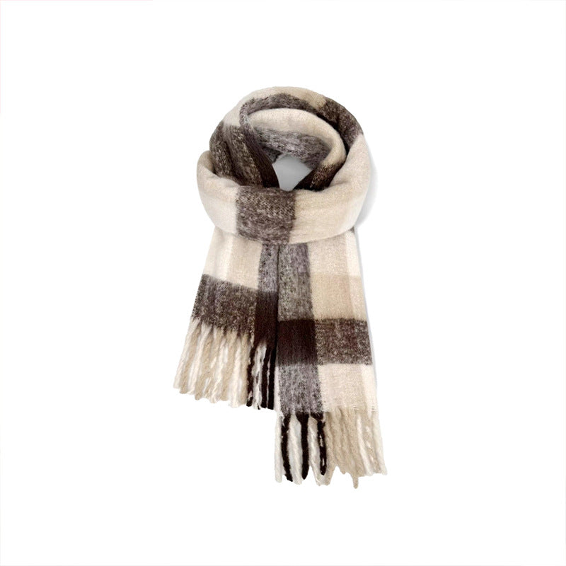 Warmer Schal aus weichem Garn, lang und vielseitig