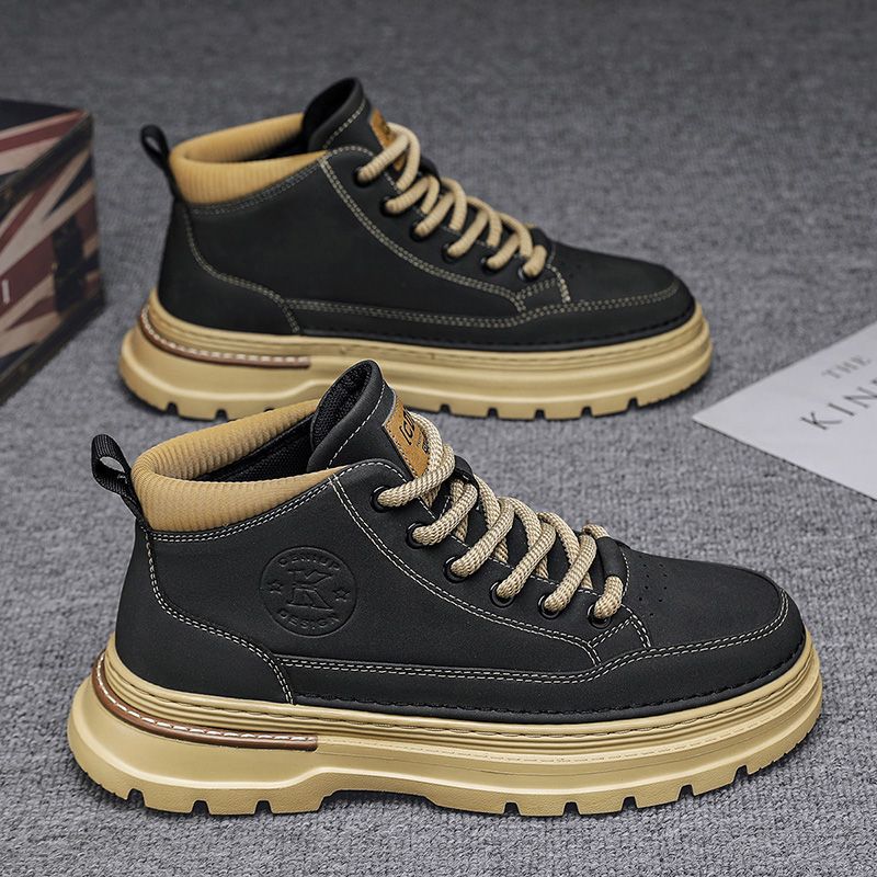 Herren-Stiefel im Vintage-Stil, atmungsaktiv