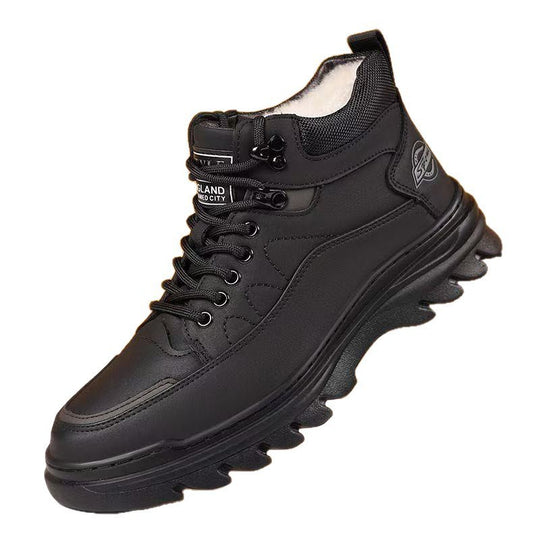Gefütterte Herren-Winterstiefel, rutschfest, warm