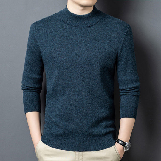 Feingestrickter Pullover mit Stehkragen