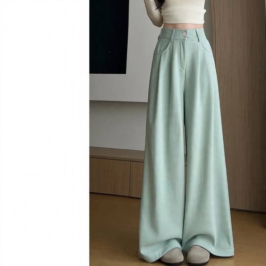 Kord-Hosen mit hohem Bund für Damen