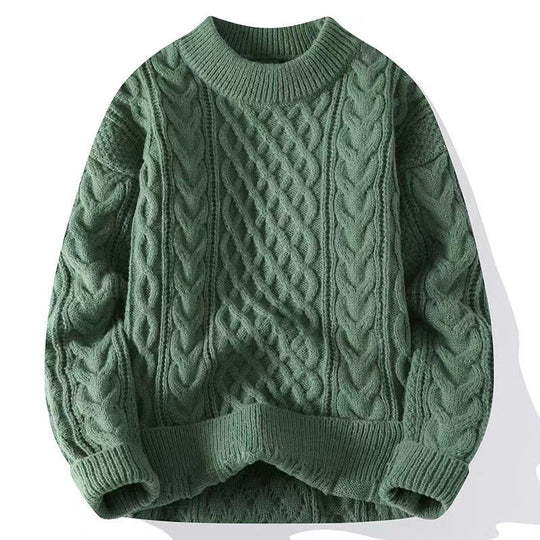 Unisex Strickpullover, gefüttert, verschiedene Kragenformen