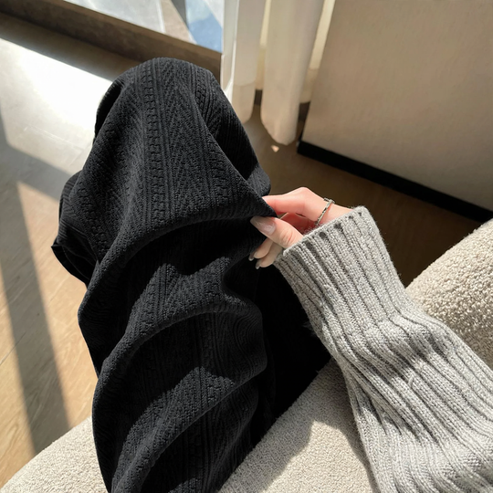Damen-Cordhose, weit geschnitten, leicht