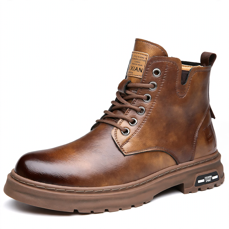 Herren-Arbeitsstiefel, gefüttert, rutschfest