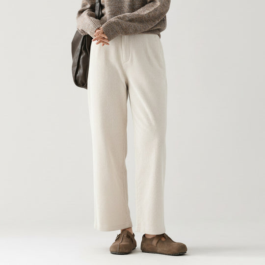 Lockere Cord-Culotte aus reiner Baumwolle