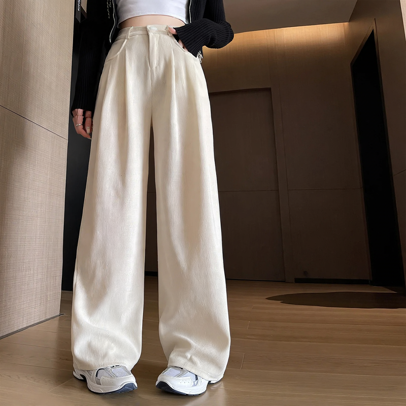 Damen-Cordhose, gerade geschnitten, gefüttert, für Herbst/Frühling