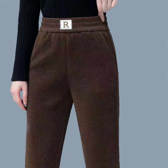 Gefütterte Cord-Freizeithose für Damen