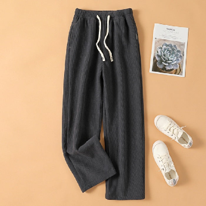 Damen-Cordhose, hohe Taille, gerade Passform