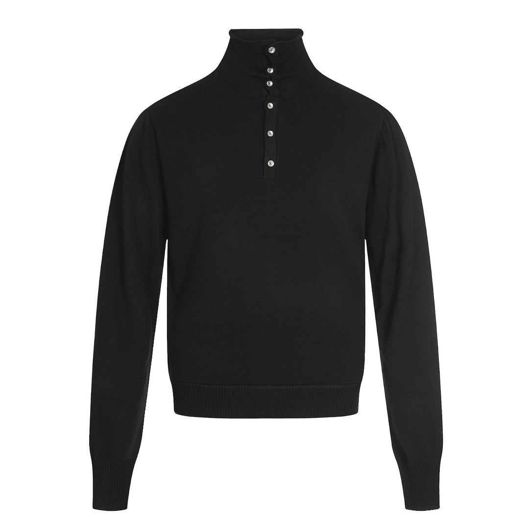 Unisex-Strickpullover, Oversize, Stehkragen