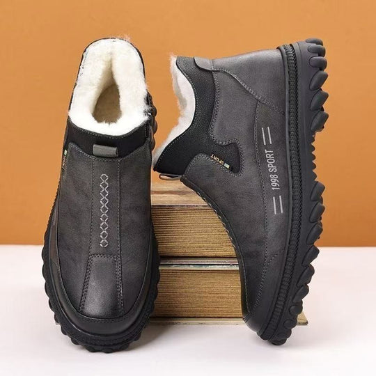 Gefütterte Herren-Winterstiefel, rutschfest