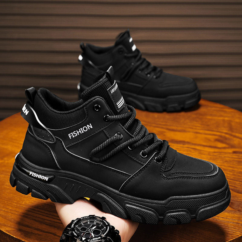 Herren-Arbeitsstiefel, rutschfest, wasserabweisend, High-Top