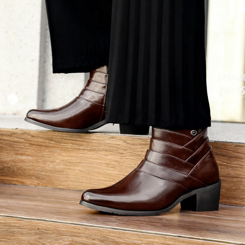 Herren-Chelsea-Stiefel mit dezenter Erhöhung