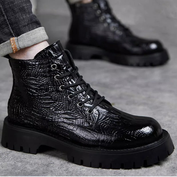 Herren-Business-Stiefel aus Leder
