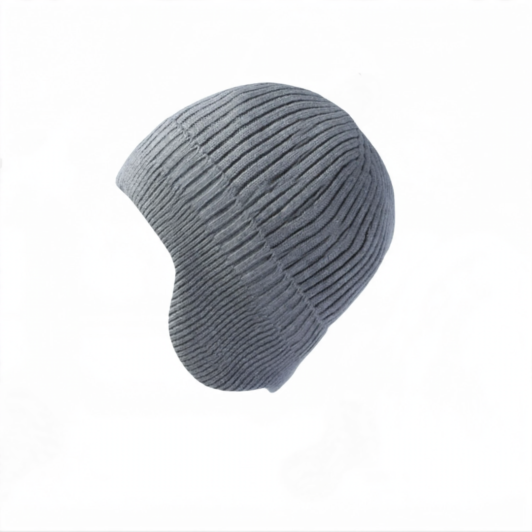 Gefütterte Strickmütze mit Ohrenschutz