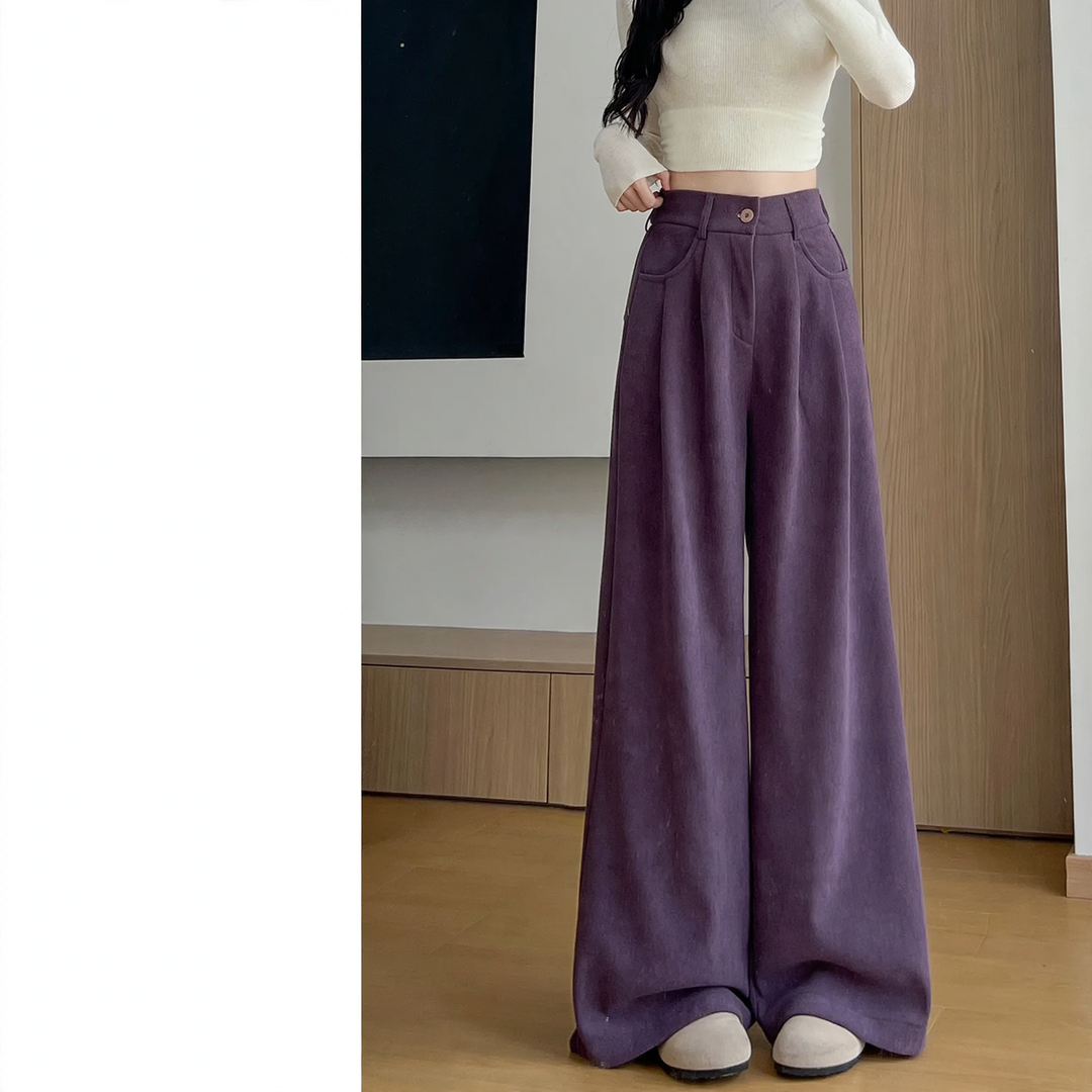 Damen-Cordhose, weit geschnitten, verschiedene Farben
