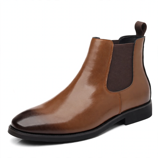 Herren-Chelsea-Stiefel, gefüttert, englischer Stil