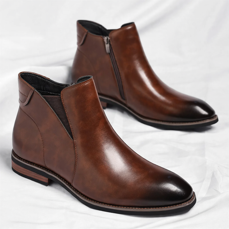 Gefütterte Chelsea-Stiefel mit Reißverschluss