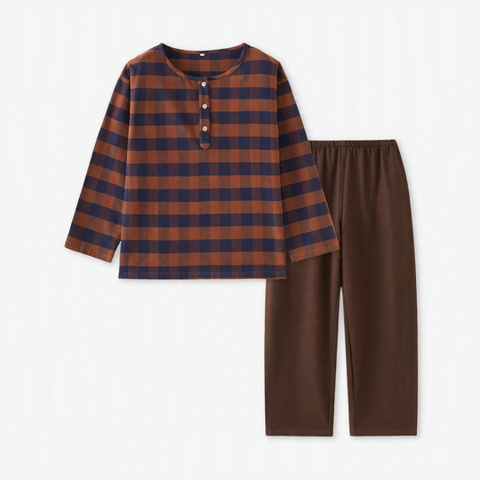 Winter-Pyjama-Set aus angerauter Baumwolle für Paare