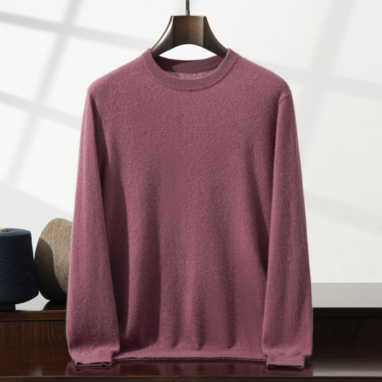 Herren-Kaschmirpullover, Stehkragen, Business-Casual