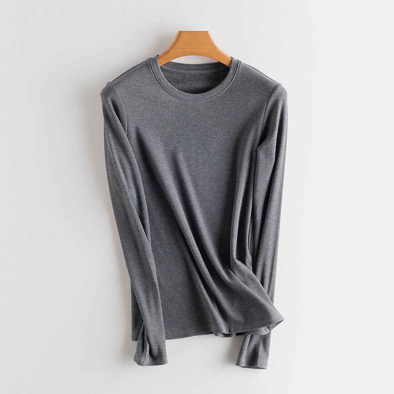 Wärmender Strickpullover mit Seidenanteil und Innenfutter